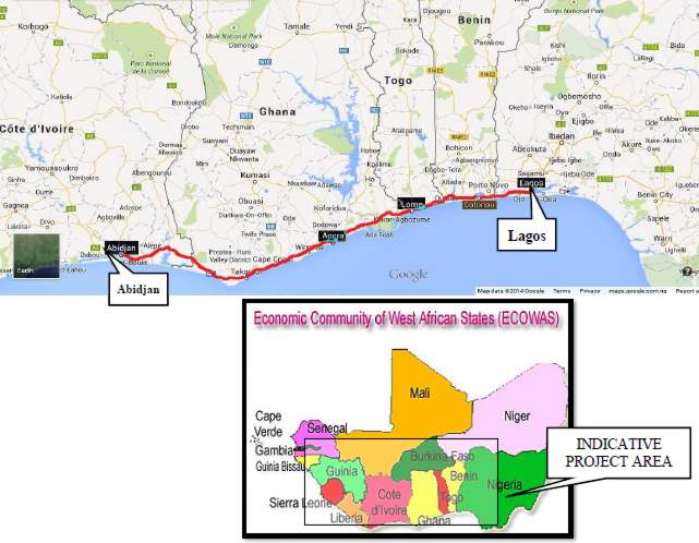 Abidjan to Lagos Corridor Highway Project spans 5 West African Countries