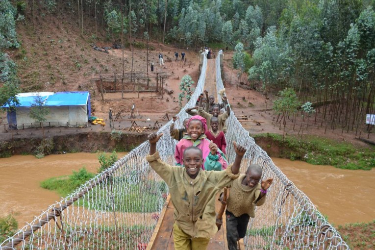 COWI Engineers build 60m footbridge for local community in Rwanda