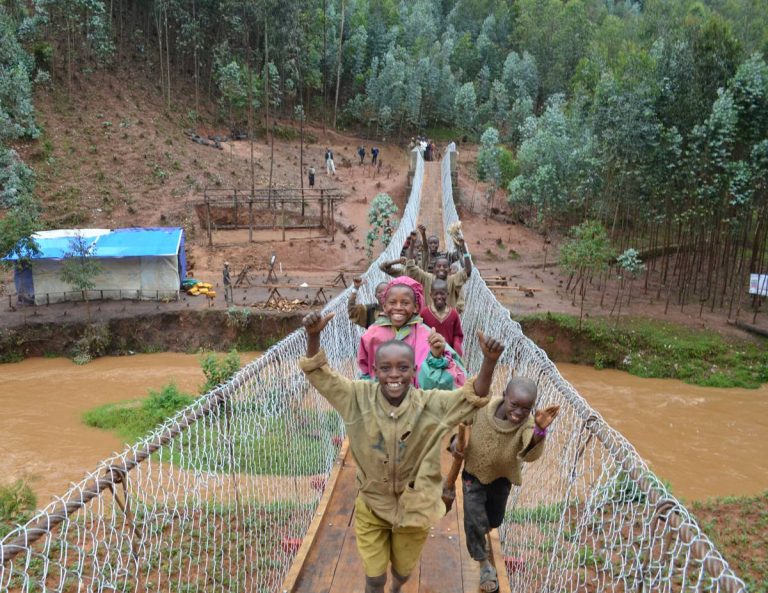 COWI Engineers build 60m footbridge for local community in Rwanda