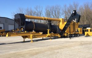 Asphalt Drum Mixers offers the EX120 asphalt plant as a solution for producers who need a portable plant that meets modern emission standards and is capable of processing high percentages of RAP.