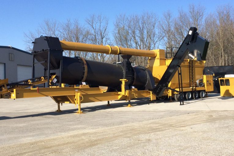 ADM EX120 Asphalt Plant offers Counterflow Technology for compact size and easy portability