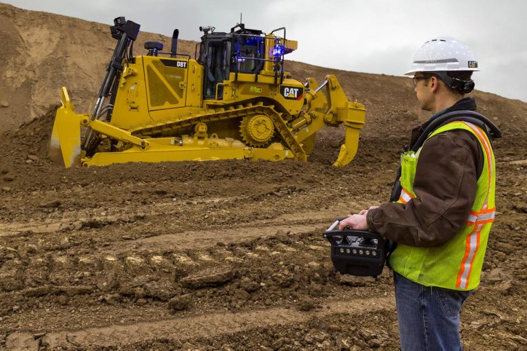 Caterpillar Command for remote control operation of D8T-Dozer