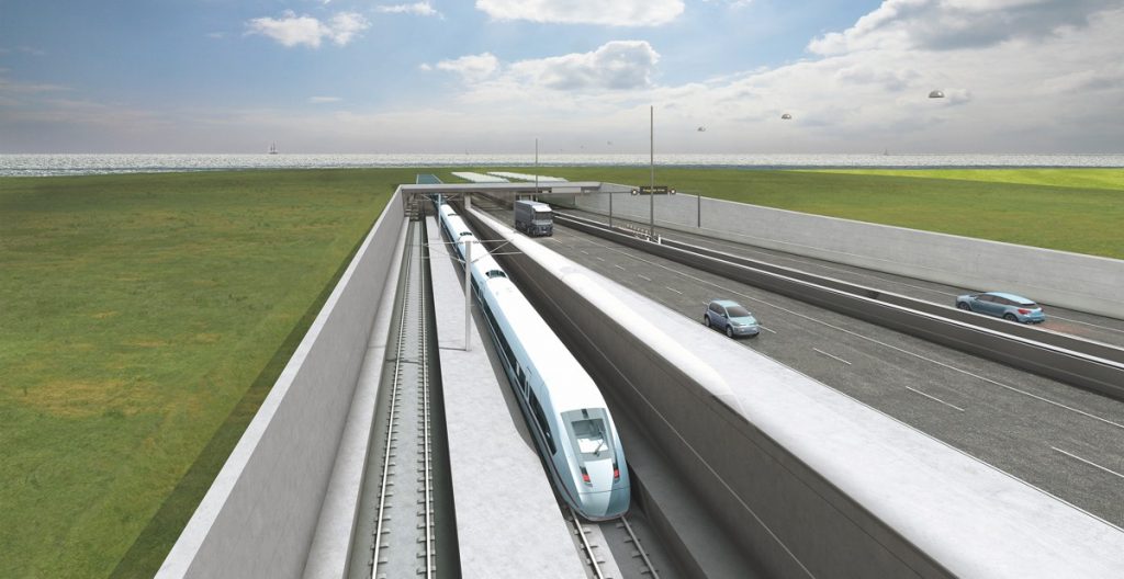 Fehmarnbelt Immersed Tunnel linking Denmark and Germany
