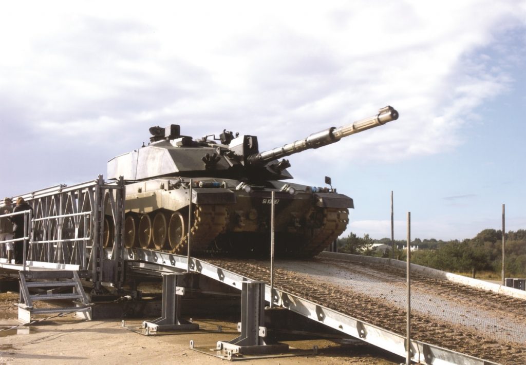 Mabey Bridge 1 - Bovington - Tank Coming Down Ramp