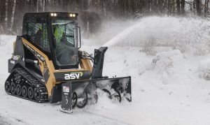 The ASV Posi-Track RT-30’s small size allows it to excel in tight areas in industries such as landscaping, snow removal, rental and construction.