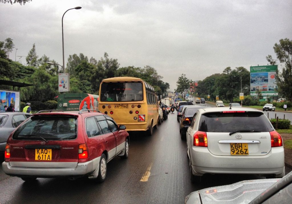 Traffic congestion in Nairobi