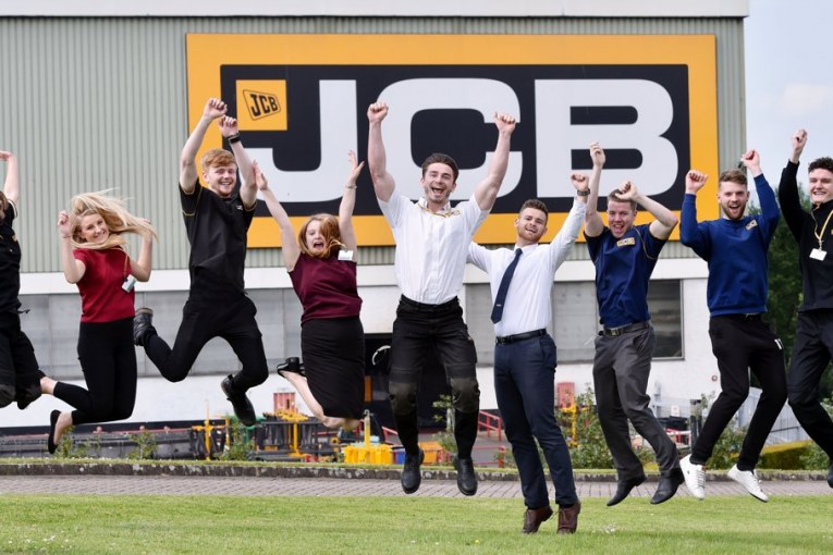 JCB Apprentices ecstatic at reaching finals for Apprentice Team of the Year