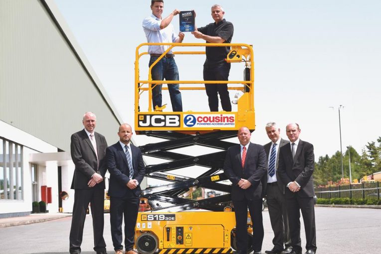 JCB’s new Access Division takes off as 2 Cousins Powered Access becomes the first JCB scissor lift customer in the world