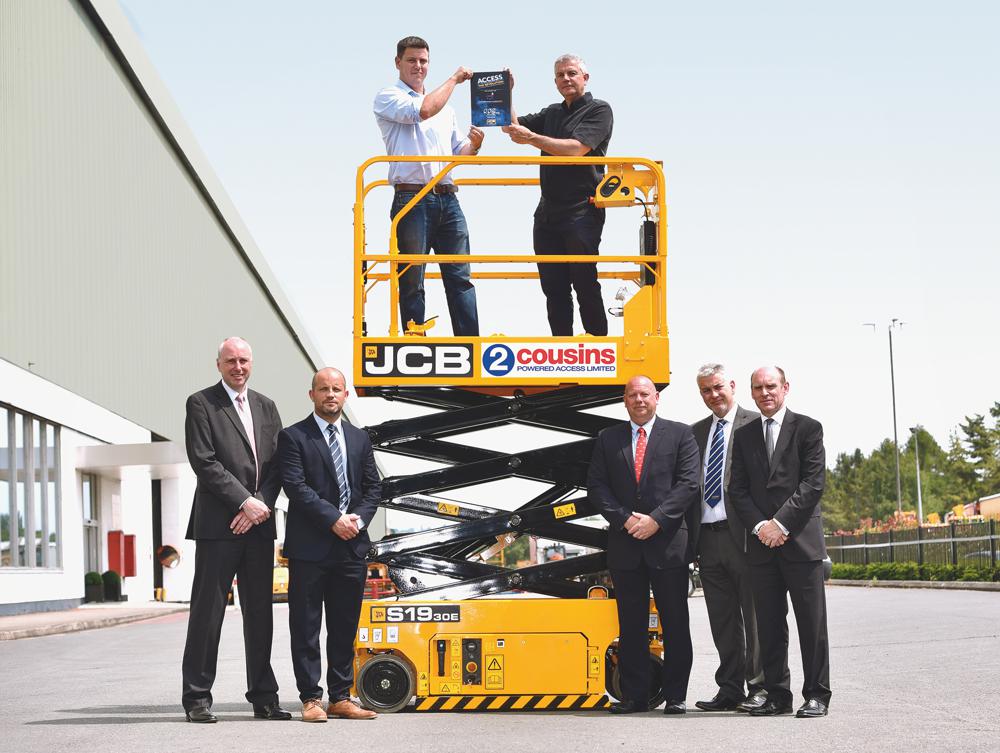 JCB’s new Access Division takes off as 2 Cousins Powered Access becomes the first JCB scissor lift customer in the world