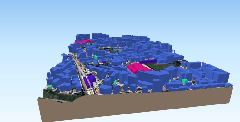 Vista 3D di unarea urbana by Massimiliano Moraca