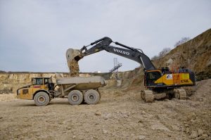 The Volvo EC750E has all the strength and durability expected from a Volvo excavator.