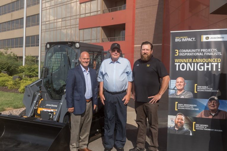 Building instructor wins John Deere 333G compact track loader in Small Machines. Big Impact. contest