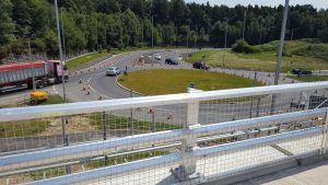 The new flyover at the Longfield Road junction will remove the need for drivers continuing on the A21 to stop at the old Longfield roundabout