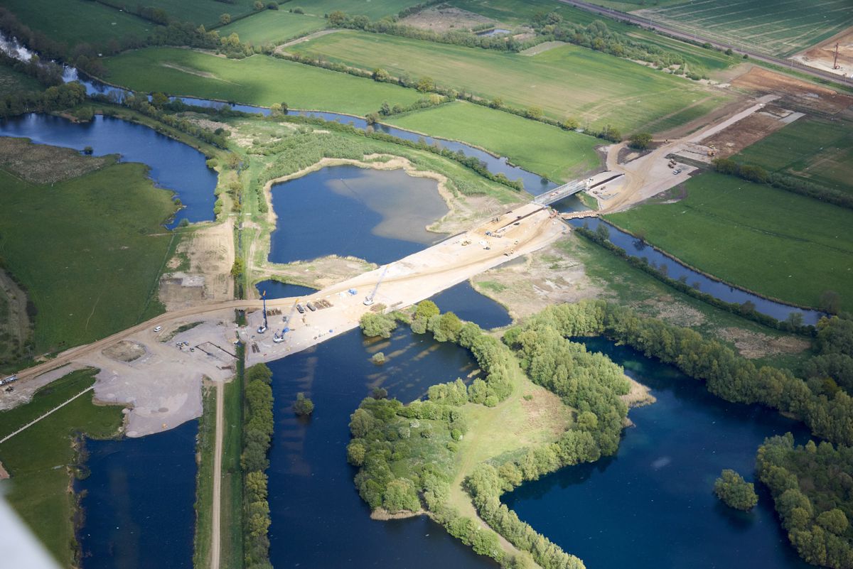 Highways England A14 Cambridge to Huntington upgrade takes shape