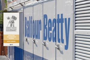 Balfour Beatty recognised for outstanding support to the Armed Forces community