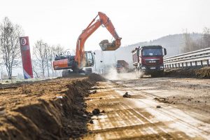 Hitachi ZX300LC-6 excavator proves its reliability and ease on DI Highway in Czech Republic