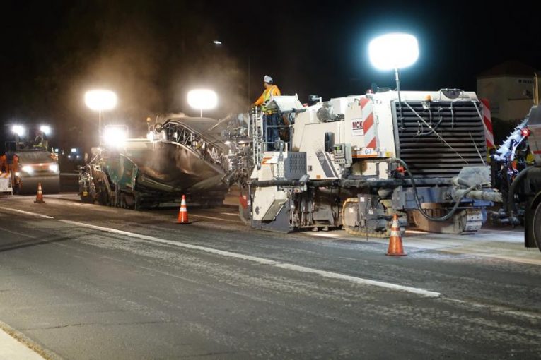 Recycling 100 miles of highway in San José, day and night with Wirtgen