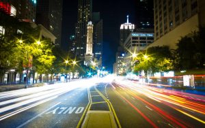 Michigan Avenue Street Lights - Photo by Nan Palmero