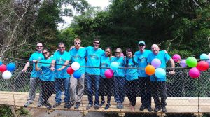 Parsons helps Bridges to Prosperity constructing a footbridge in Panama