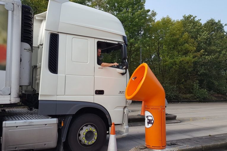 Giant funnel bins to tackle North West England's motorway litter problem