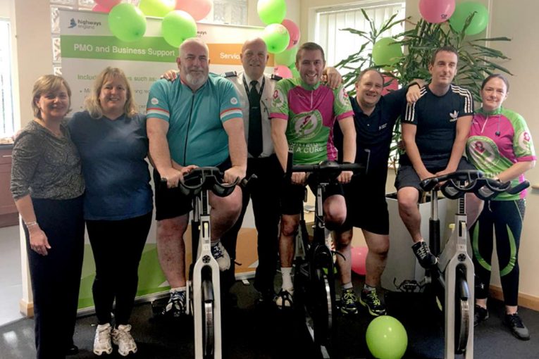 South West traffic officers' 24-hour bike challenge is a real spin-off for charity