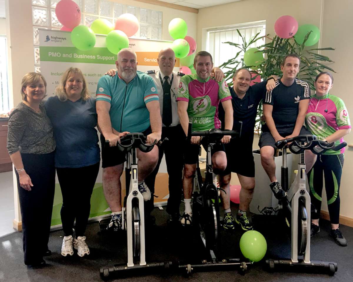 South West traffic officers' 24-hour bike challenge is a real spin-off for charity