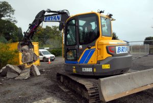 Bryan Contractors of Caputh, near Perth has added another new Volvo ECR88D reduced-swing excavator and a fourteen tonne EC140E excavator to its plant fleet for its general contracting and ground works business.