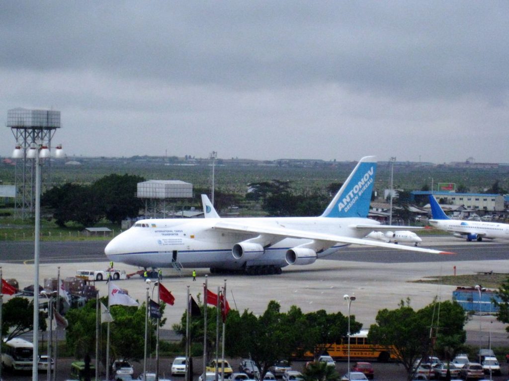 Russian plane visiting Jomo Kenyatta Airport - Photo by Visiting Kenya