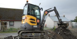 First Volvo Excavator for Reid Plant Hire in Scottish Highlands