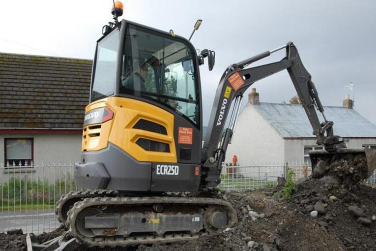 First Volvo Excavator for Reid Plant Hire in Scottish Highlands