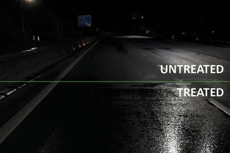 TRL tests RHiNOPHALT Highway Preservation on the M4 Motorway in England