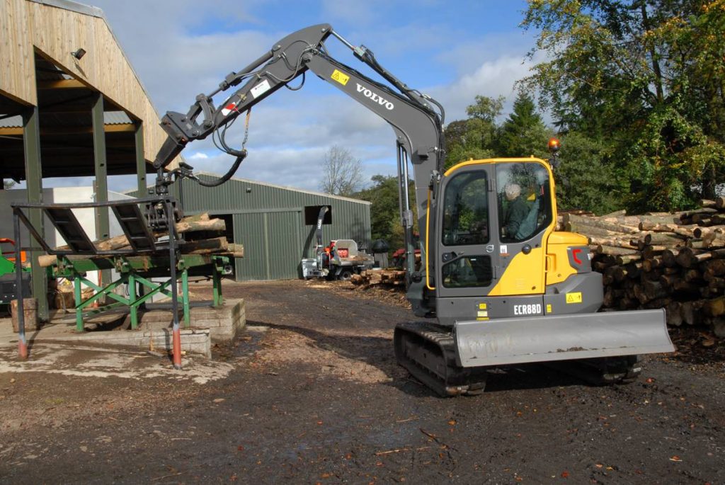VolvoCE ECR88D Excavator keeps the home fires burning