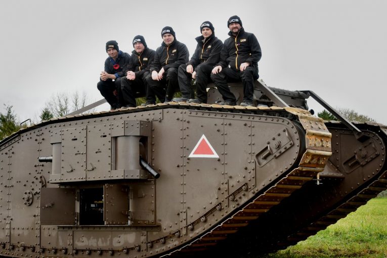 JCB Team helps Guy Martin reproduce WW1 Tank as a tribute to the Centenary