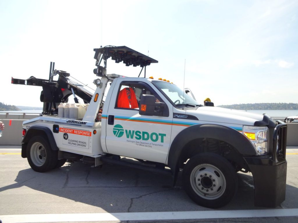 WSDOT SR 520 at Bridge Opening - Photo by David Schott