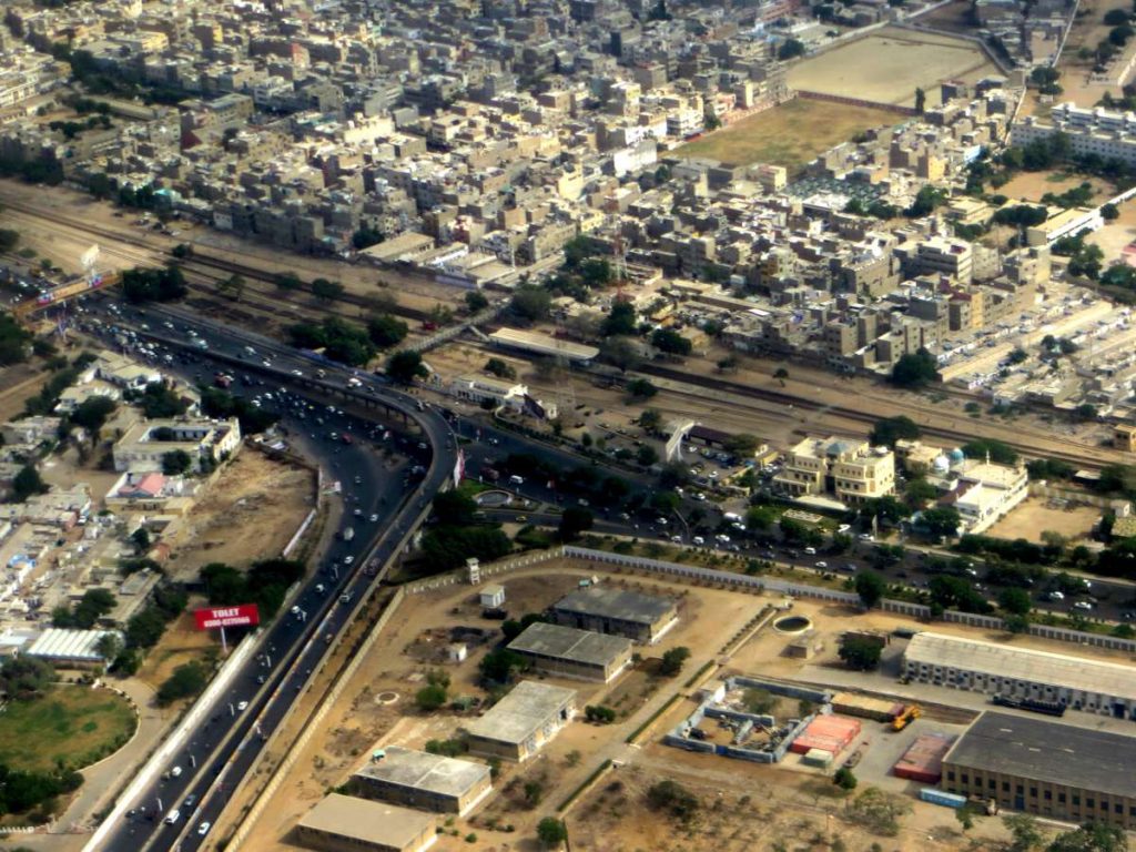 Aerial Karachi City of Lights Sind Pakistan - Photo by Wasif Malik
