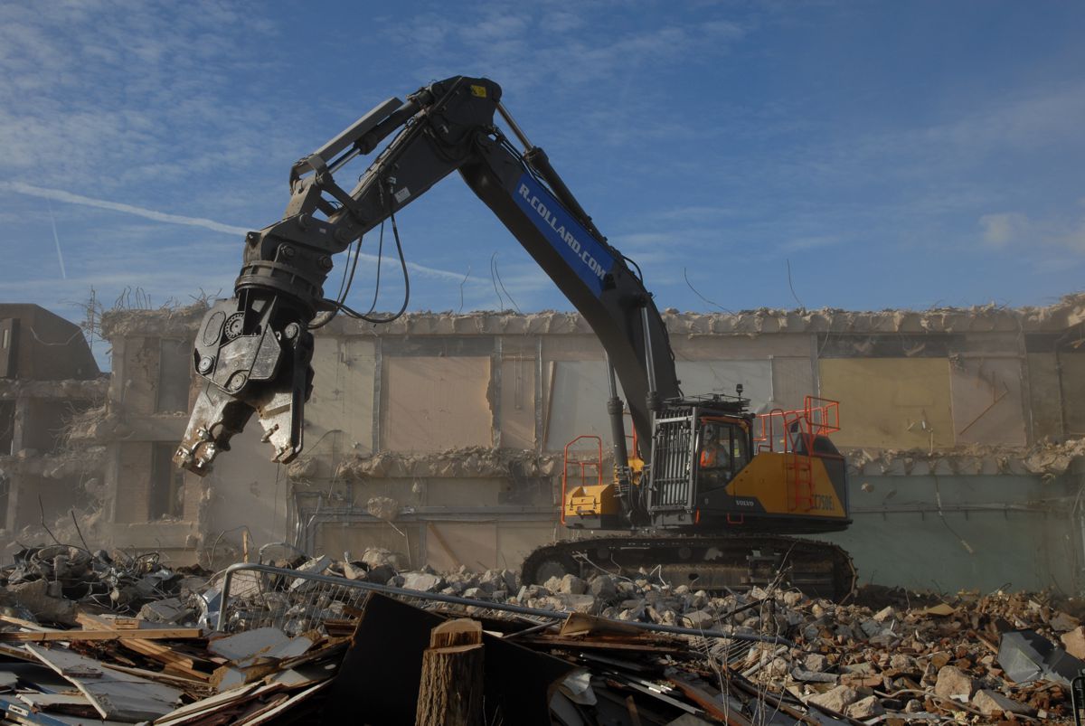First Volvo demolition EC750E Excavator for R Collard Ltd