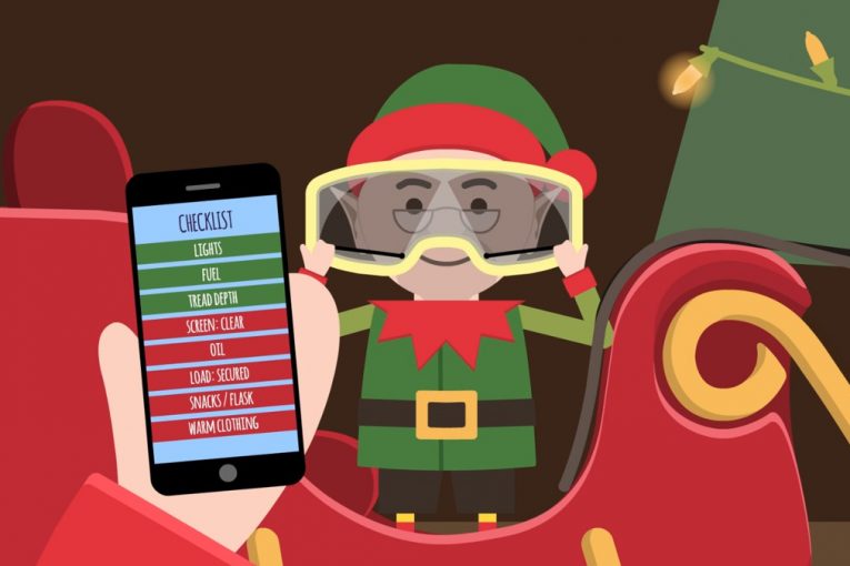 Santa backs Highways England call for motorists to check their vehicles this Christmas