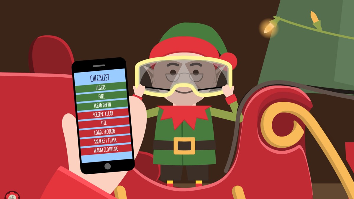 Santa backs Highways England call for motorists to check their vehicles this Christmas