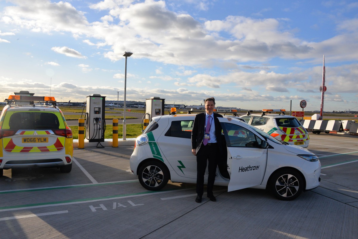 Heathrow welcomes 50th electric vehicle as part of pledge to 'Go Electric'