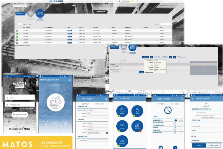 MATOS CONNECT, the digital assistant for trucks and machines rental companies