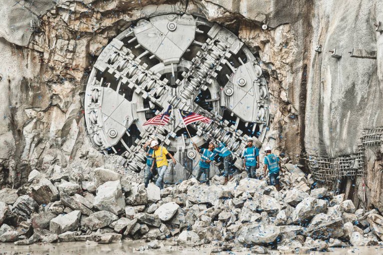 Tunnel Boring Machines on the way to build Australia's West Gate Tunnel