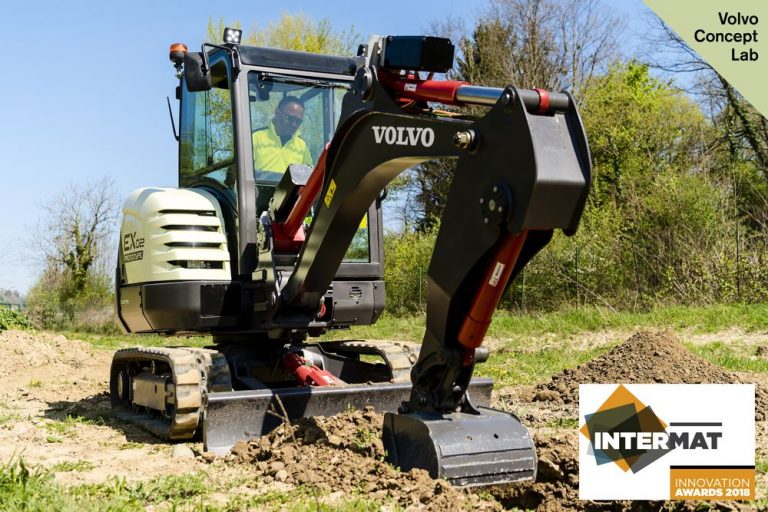 VolvoCE electric excavator prototype wins Intermat Innovation Award