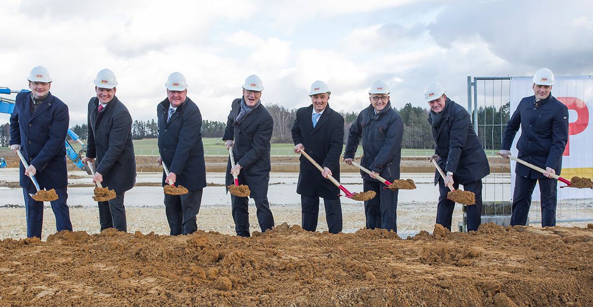 PERI celebrates expansion with plant ground-breaking ceremony in Guenzburg