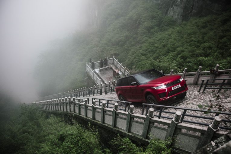 Range Rover Sport PHEV first SUV to climb Heaven's Gate in China