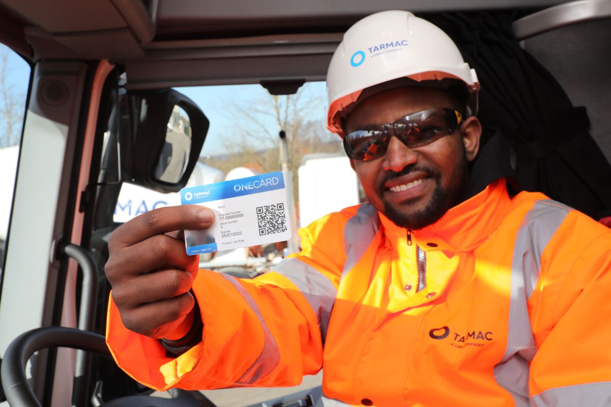 Tarmac introduces Smart Cards to drive HGV fleet safety