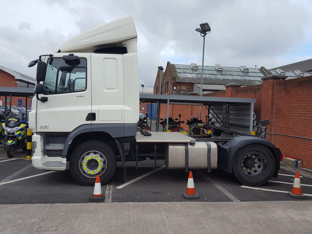 Police HGV on final patrol after catching over 5,000 careless drivers