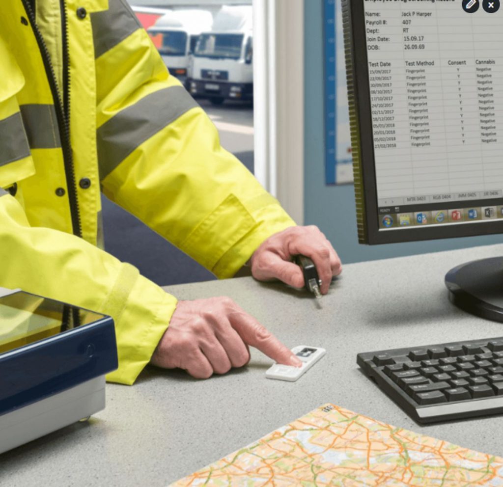 Fingerprint drug testing for Transport & Logistics