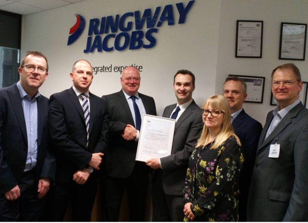 Eurovia UK and Ringway Jacobs first business to achieve new safety standard ISO 45001
