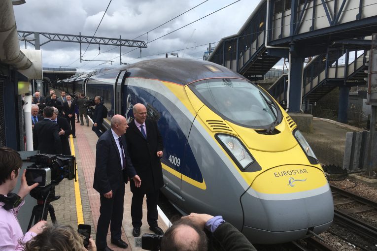 High-speed passenger trains now run from Ashford International to Paris