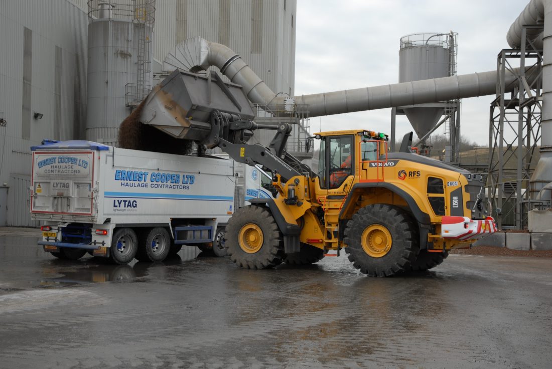 Drax Power Station calls in Volvo Construction Equipment to handle Fly Ash